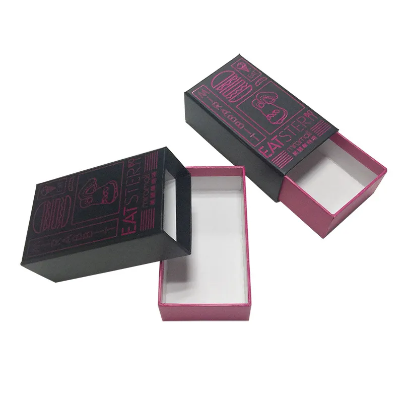 Custom Printing Hot Stamping Paper Drawer Box For Gift